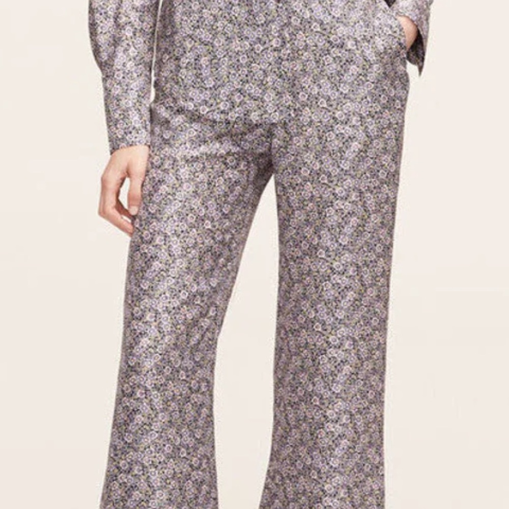 Rebecca Taylor Silk 2- Piece Pant Set - Picture 3 of 8